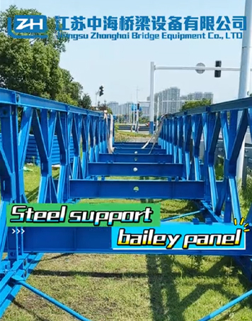 Langlebige Bailey Bridge Steel Q345B feuerverzinkte Kastenfachwerkbrücke