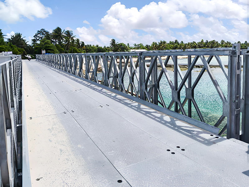CB 200 Bailey-Brücke, zweireihige, einlagige, verzinkte Bailey-Brücke